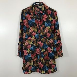 Zara Floral Romper w/ Skirt - Size Small